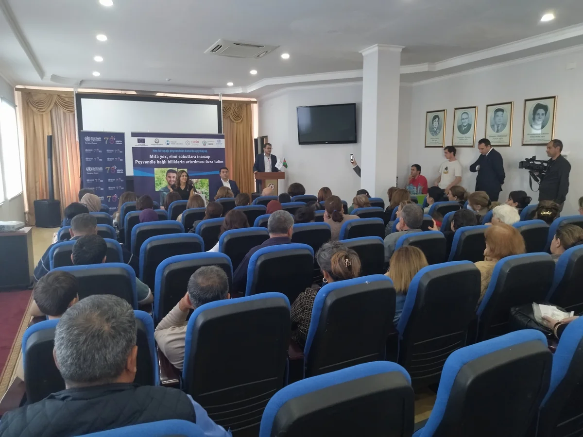Avropa İttifaqının dəstəyi ilə Şirvanda peyvəndlənmə ilə bağlı təlim keçirilib