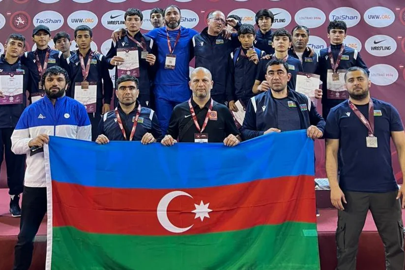 Sərbəst güləş üzrə Azərbaycanın U-15 millisi Avropa çempionatının qalibi olub