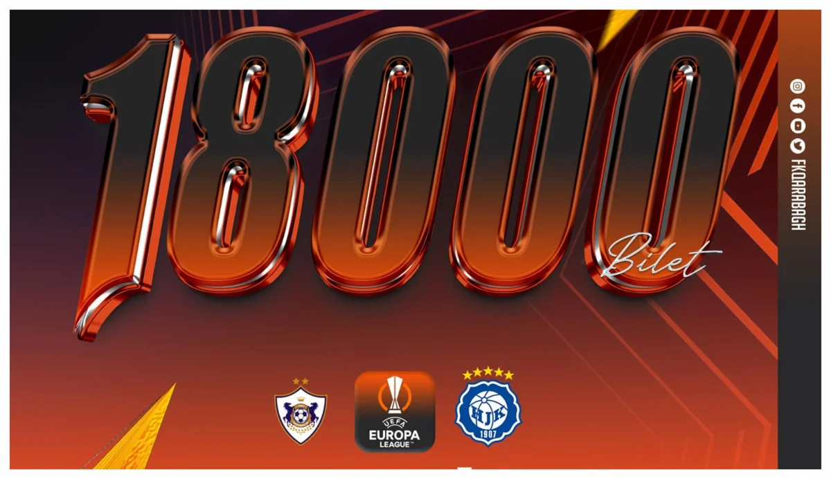 Qarabağ HİK-lə oyun üçün satılmış biletlərin sayını açıqlayıb