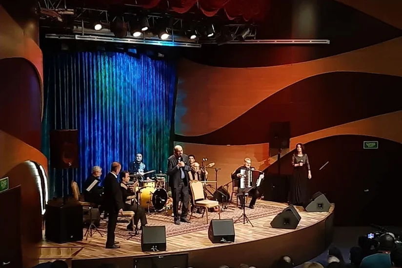 Eyyub Yaqubov Beynəlxalq Muğam Mərkəzində çıxış edib