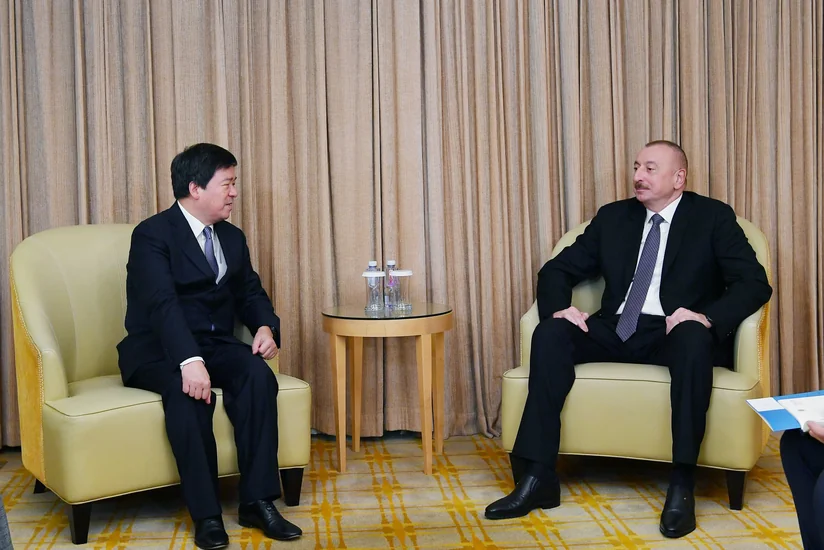 President Ilham Aliyev met with chairman of ZTE Corporation in Beijing