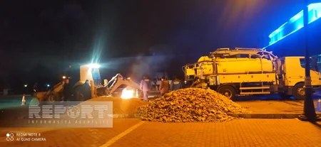 На магистральном водопроводе в Нахчыване произошла авария