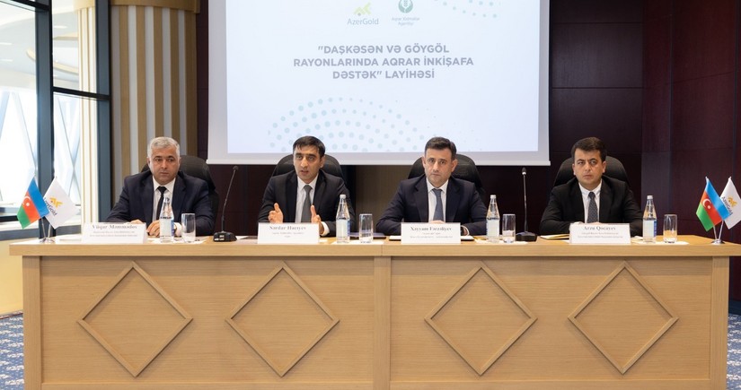 Azərbaycanın 2 rayonunda mədənlərin yaxınlığında aqrar təsərrüfatın inkişafı ilə bağlı layihənin icrasına başlanılıb