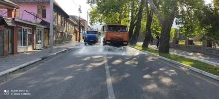 Qaxda dezinfeksiya işləri aparılıb