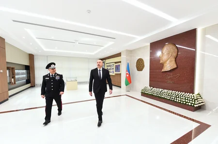 Prezident İlham Əliyev DTX-nin yeni inzibati binalarının açılışında iştirak edib