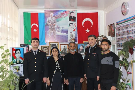 Göyçayda Novruz bayramı münasibətilə şəhid ailələri və qazilər ziyarət olunub