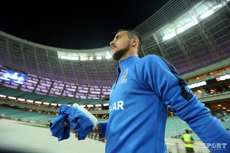 Azərbaycan yığması UEFA Millətlər Liqasındakı ilk oyununda heç-heçə edib - FOTOREPORTAJ