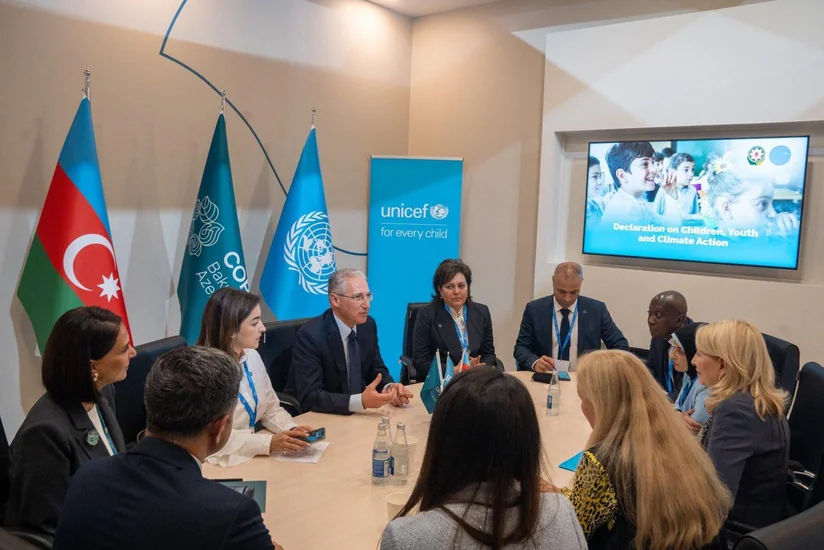 UNICEF: Azərbaycanın Uşaqlar, Gənclər və İqlim Fəaliyyəti Bəyannaməsini imzalamasını alqışlayırıq