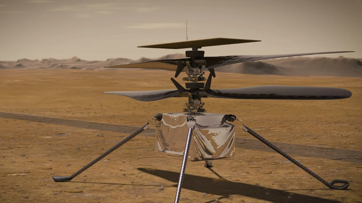 Вертолет Ingenuity во время полета на Марсе развил рекордную скорость