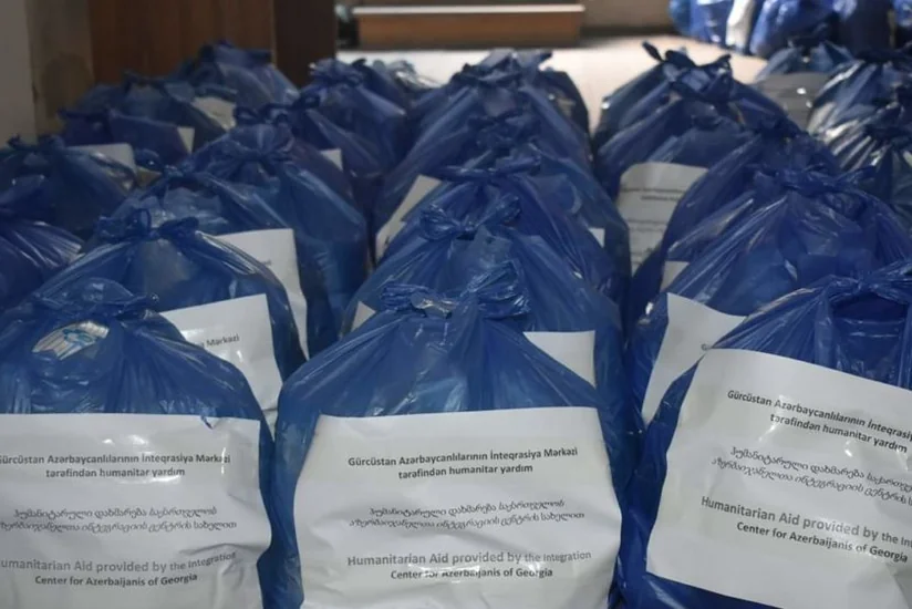 GAİM Gürcüstanda 500 aztəminatlı ailəyə ərzaq yardımı göstərib