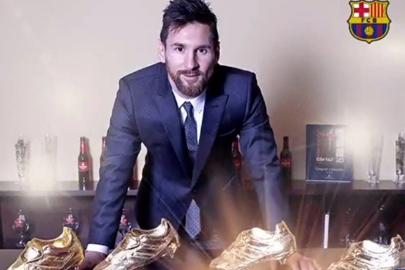 Messi karyerasında 6-cı dəfə Qızıl butsu alıb