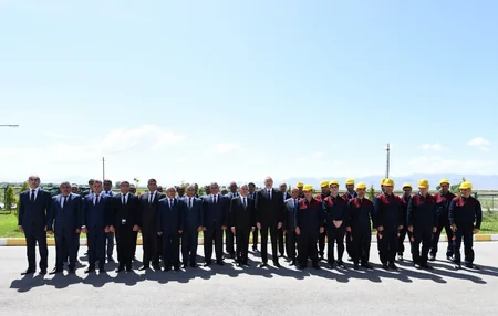 President Ilham Aliyev attended opening of water purification facility complex in Nakhchivan