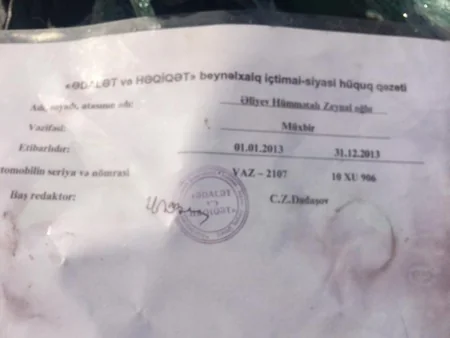 Bakıda jurnalist ağır qəza törədib - FOTOLAR