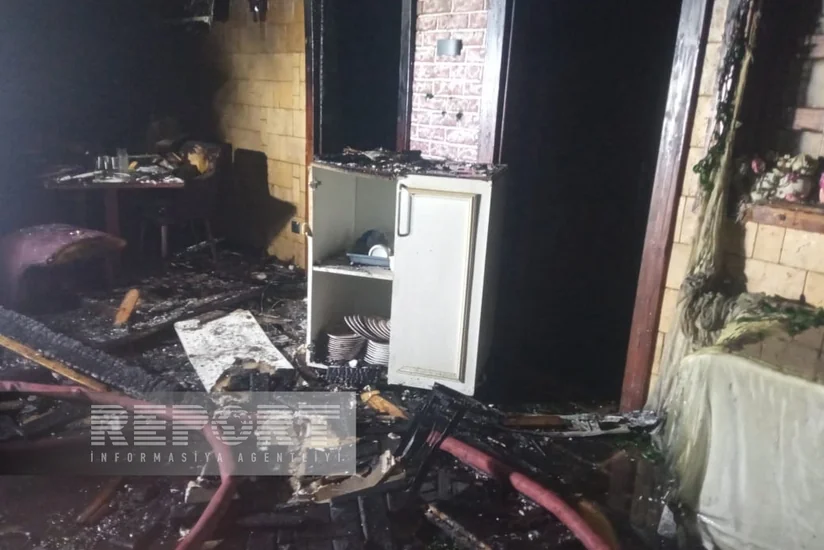 В одном из ресторанов Баку произошел сильный пожар