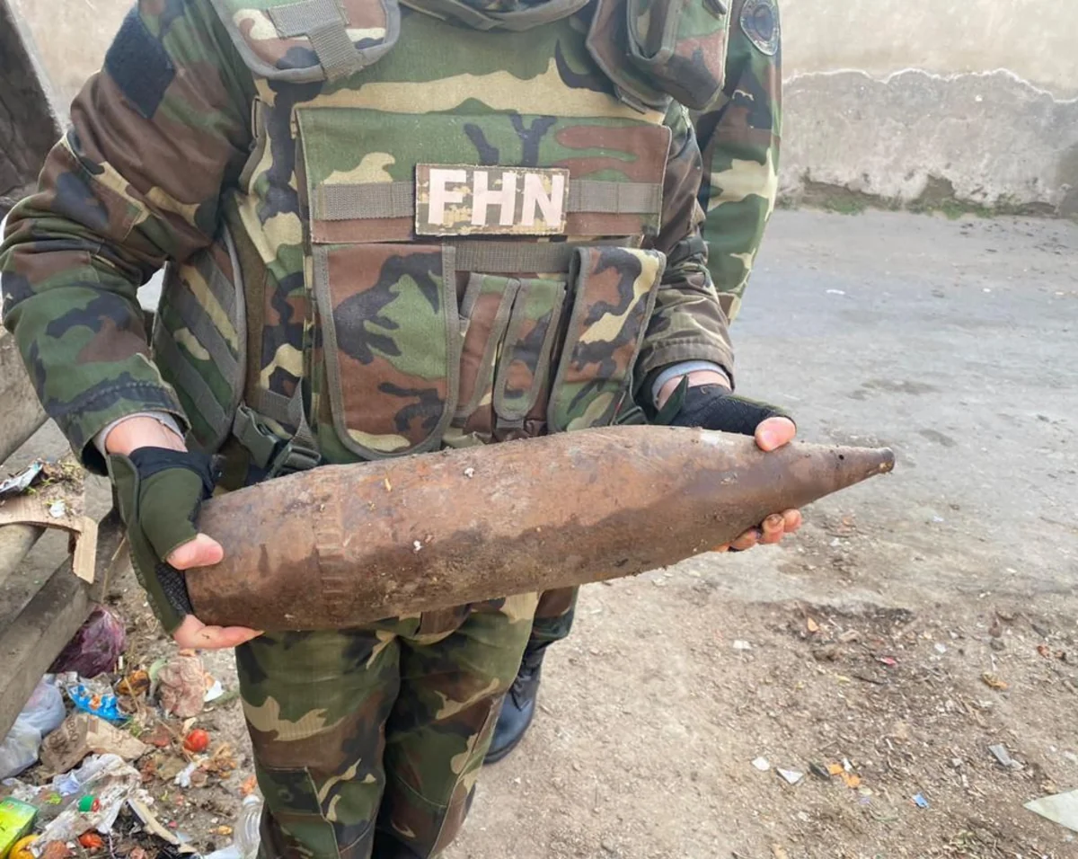 Abşeronda mina və mərmilər aşkarlanıb