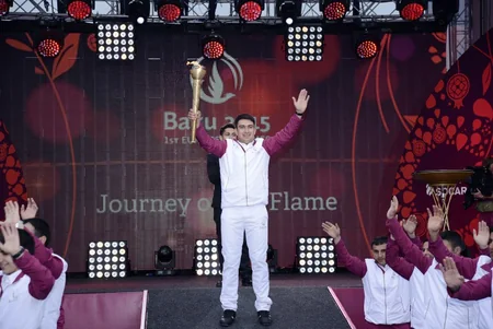 Birinci Avropa Oyunlarının məşəli Ağdama gətirilib