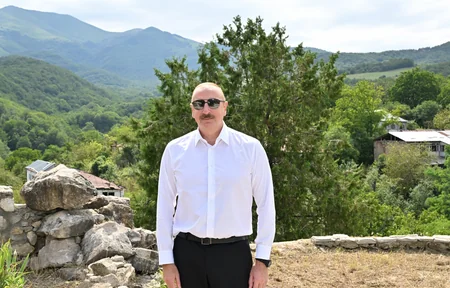 İlham Əliyev Xocalının işğaldan azad edilmiş Çanaqçı və Sığnaq kəndlərində olub