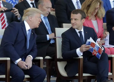 Trump attends Paris military parade to celebrate the Bastille Day