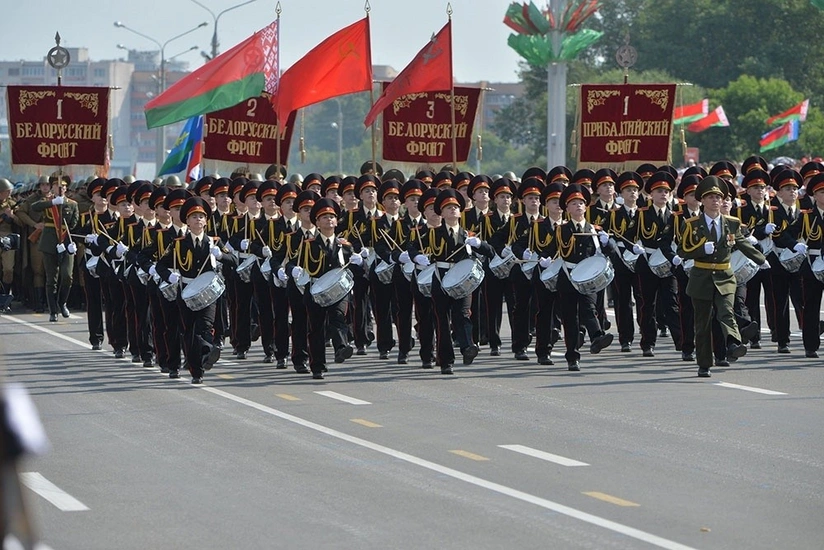 Azerbaijani servicemen took part in the military parade in Minsk
