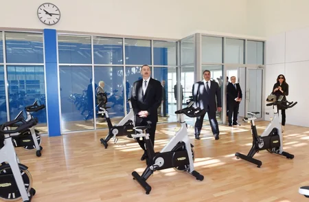 Prezident İlham Əliyev Bakı Su İdmanı Sarayının açılışını edib
