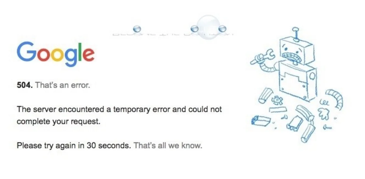 Google axtarış sistemində nasazlıq yaranıb