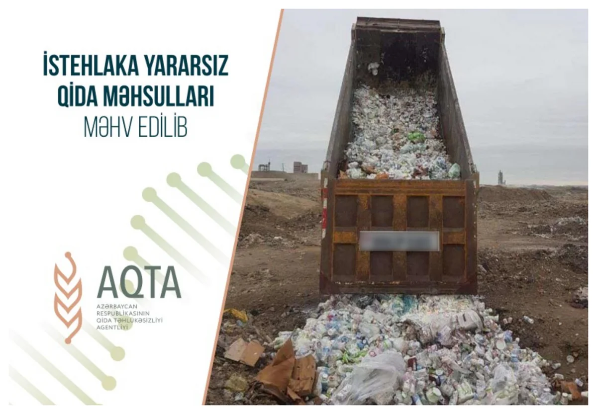 İstehlaka yararsız qida məhsulları məhv edilib