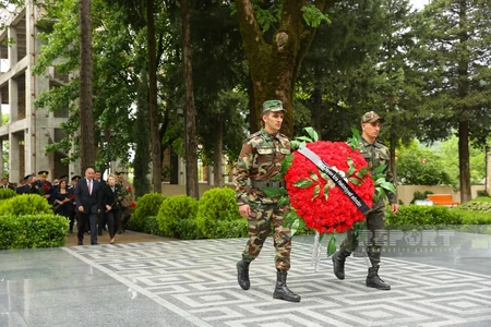 Oğuzda Heydər Əliyevin 100 illik yubileyi qeyd olunub