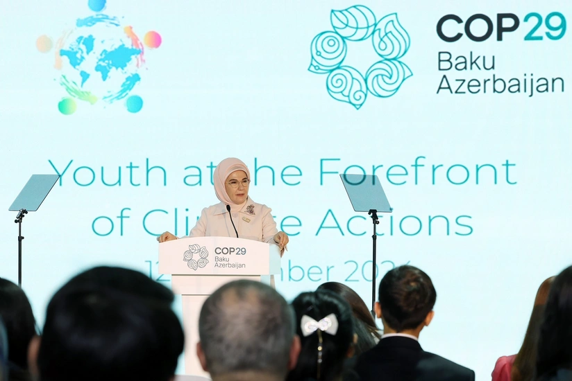 Əminə Ərdoğan Mehriban Əliyeva ilə görüşündən paylaşım edib