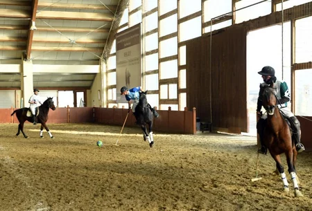 Fərid Qayıbov Binə Atçılıq Mərkəzində olub