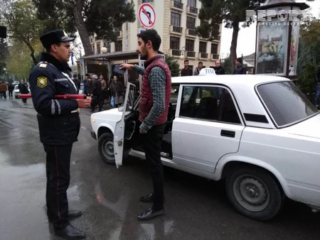 Şəkidə cərimə ödənişini gecikdirmiş sürücülərə qarşı reyd keçirilib - FOTO