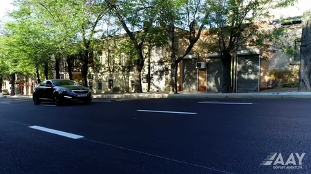 Bakının Zivərbəy Əhmədbəyov küçəsi təmir edilib