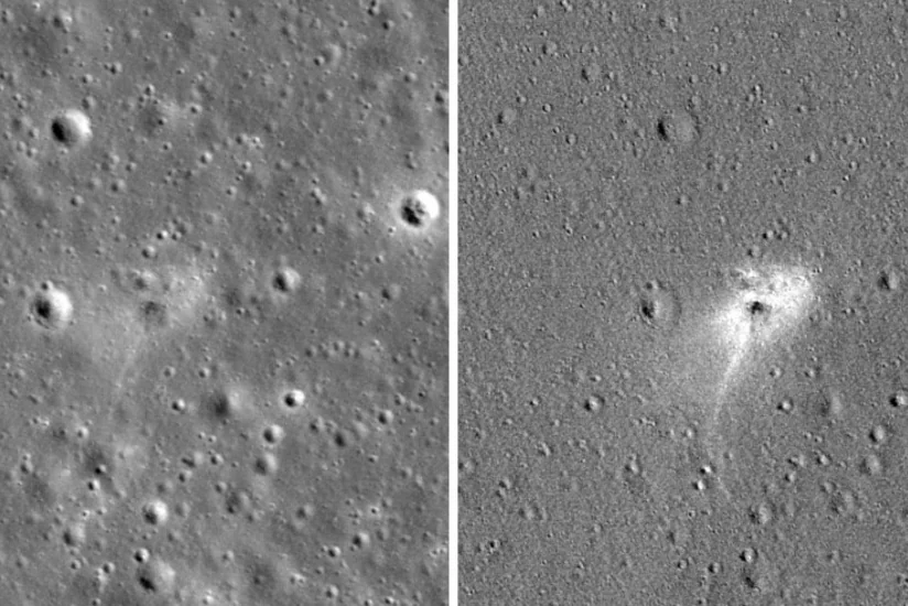 NASA обнаружило на Луне след от крушения космического корабля