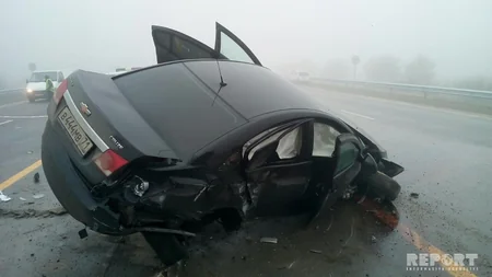 Qobustanda yol qəzası baş verib, xəsarət alanlar var - FOTO