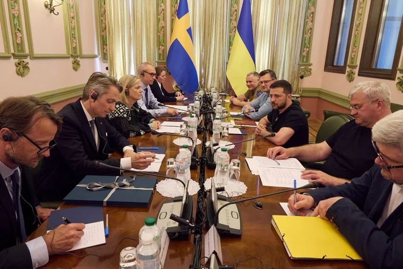 Президент Украины встретился с премьер-министром Швеции