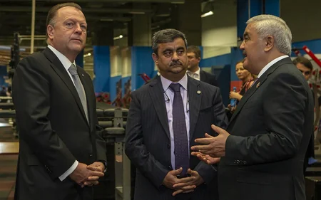 IJF prezidenti Bakı Olimpiya Stadionunda Azərbaycan milli komandalarının təlim-məşq bazasını ziyarət edib