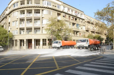 Bakının küçələri yenidən dezinfeksiya edildi