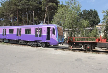 20 yeni metro vaqonu “Nərimanov” elektrik deposuna gətirilib - FOTO
