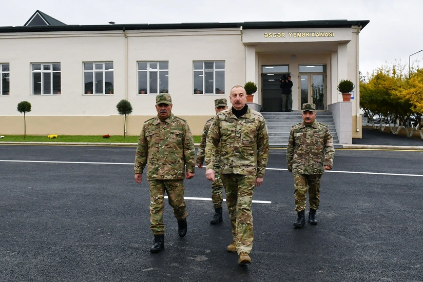 İlham Əliyev Füzulidə yeni hərbi hissədə yaradılan şəraitlə tanış olub - YENİLƏNİB