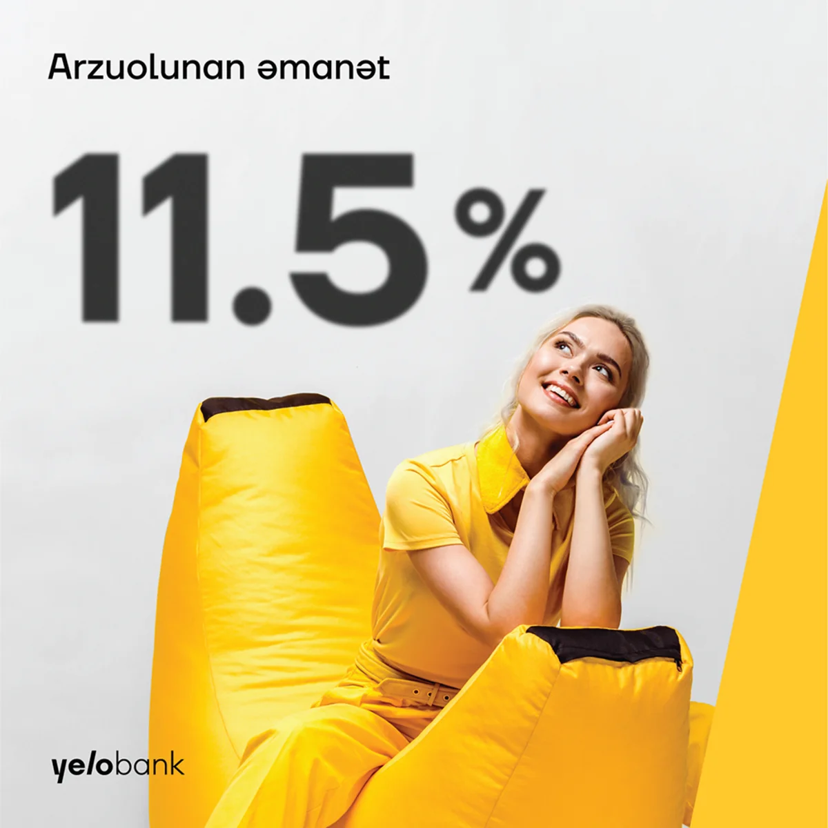 Yelo Bank əmanət faizlərini artırdı