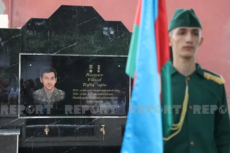 Vətən müharibəsi şəhidinin xatirəsinə tikilən bulağın açılışı olub