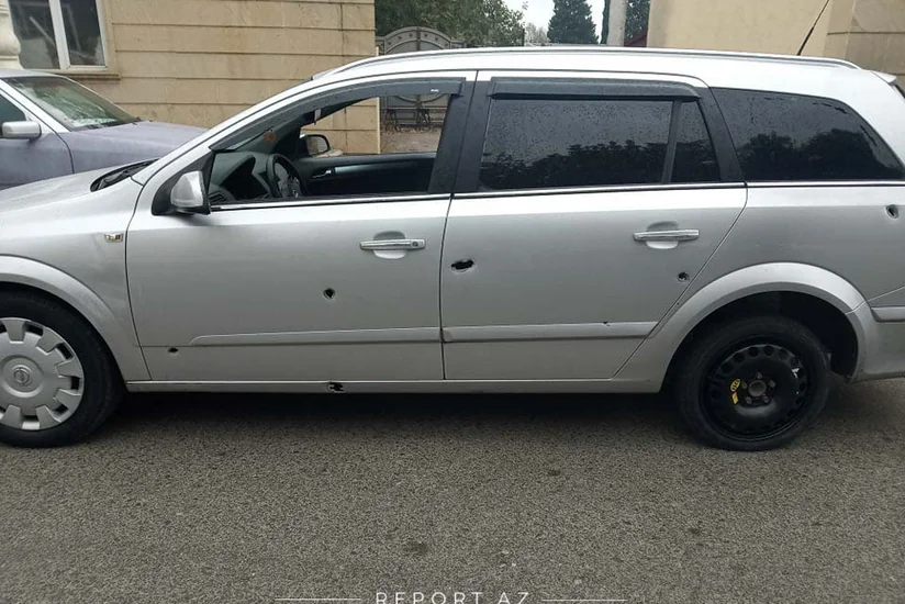 Armenians subject to fire Aghdam residents traveling in a car