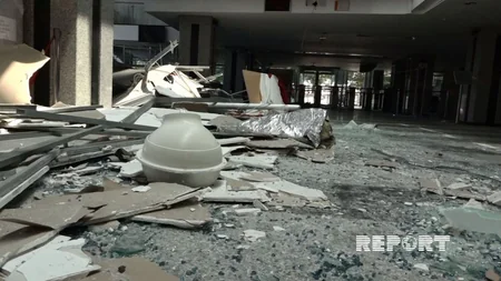 Türkiyə parlamentinin binası partlayışdan sonra - FOTOREPORTAJ
