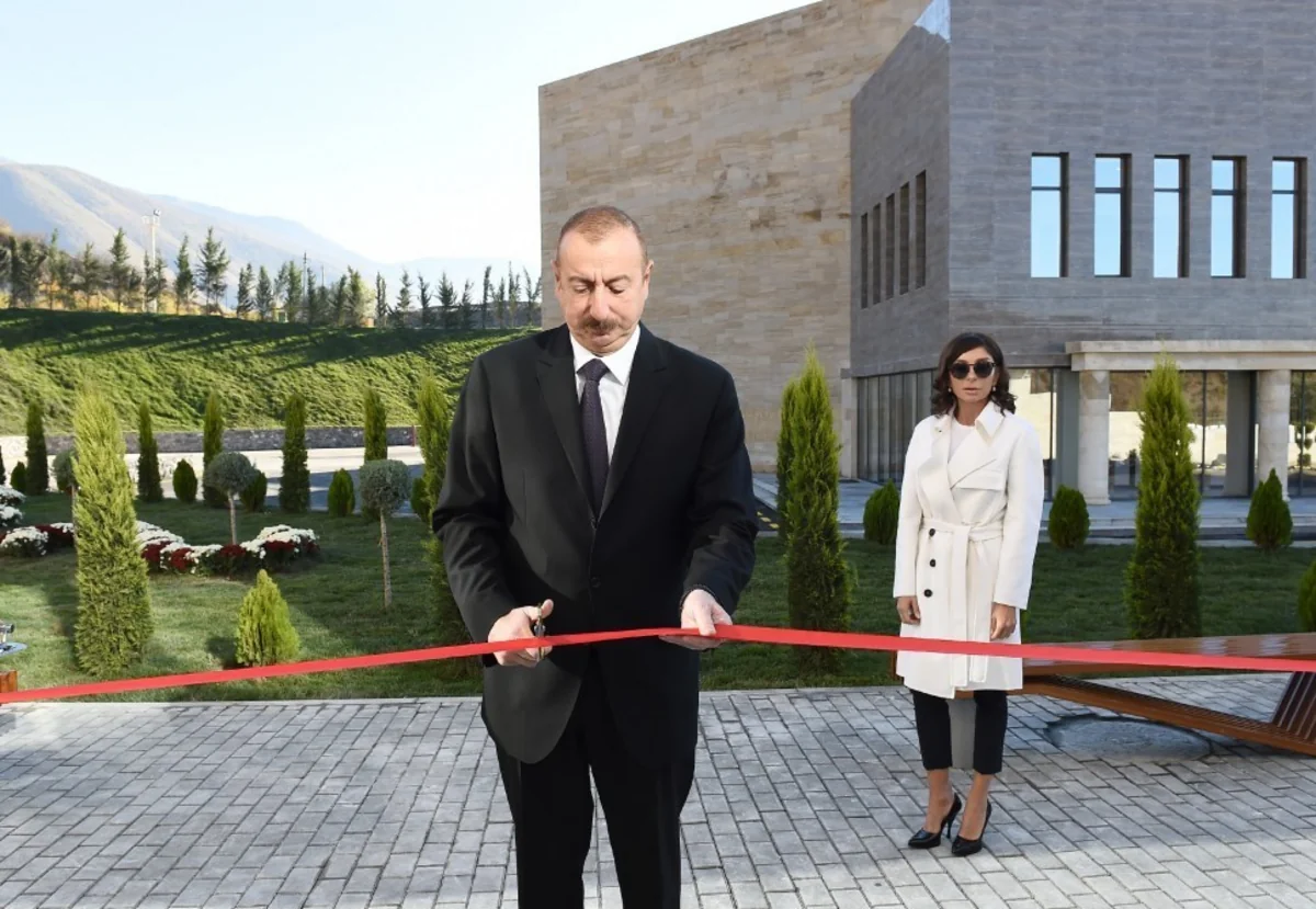 President Ilham Aliyev inaugurates Flag Museum in Shaki