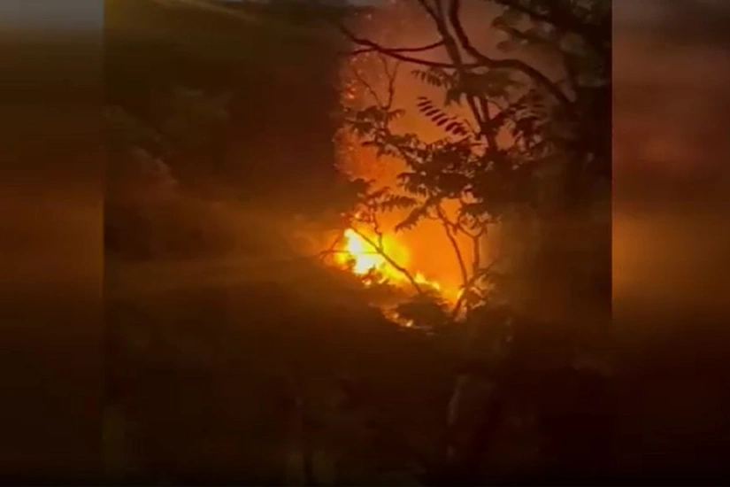 İstanbulda meşə yanır