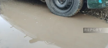 Oğuzda iki kəndi birləşdirən yol bərbad vəziyyətə düşüb