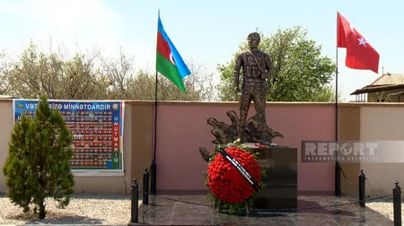 Naxçıvanda şəhidin xatirəsi doğulduğu kənddə əbədiləşdirilib