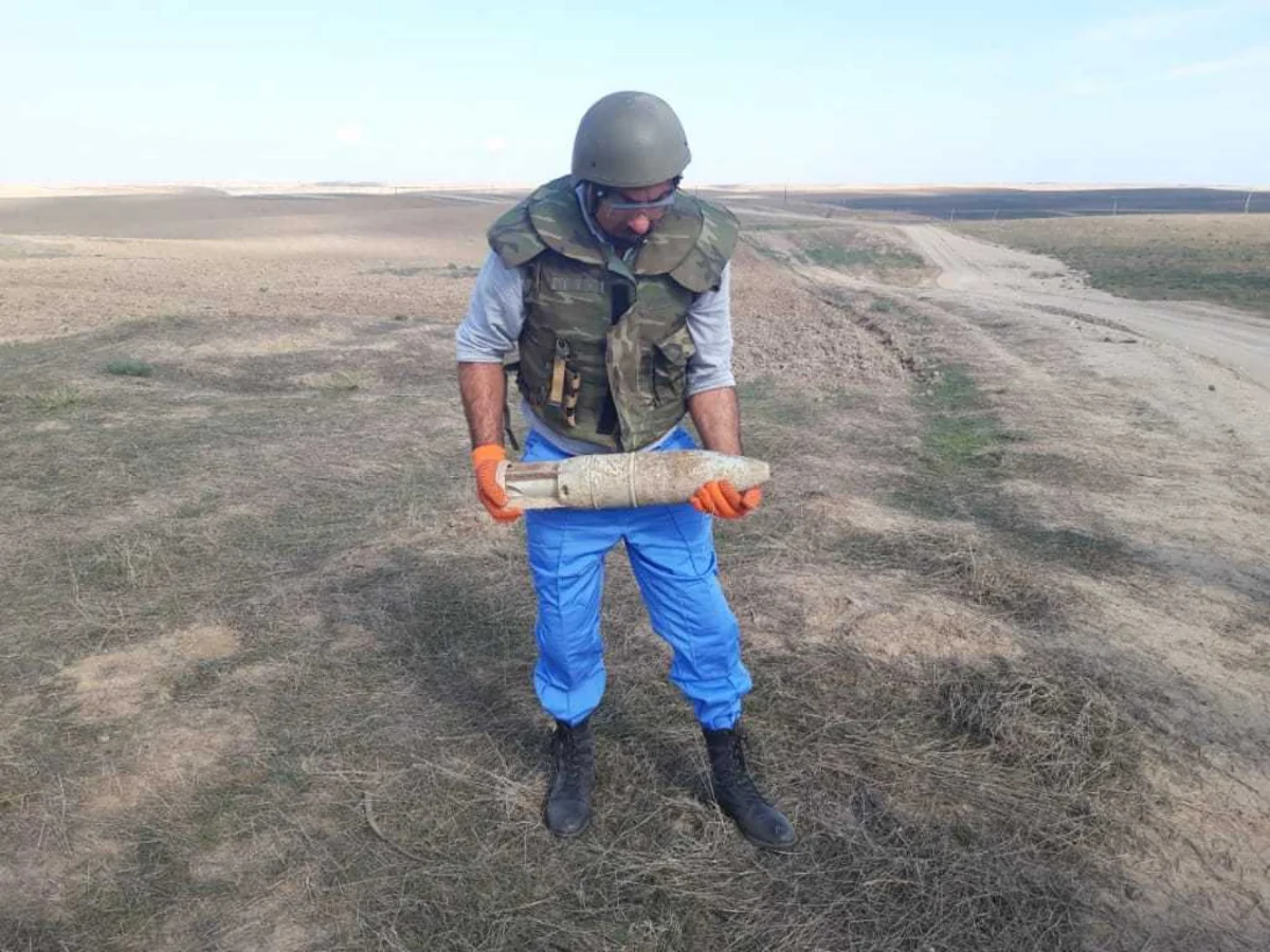 Xocavənd rayonunda top mərmisi aşkarlanıb - FOTO