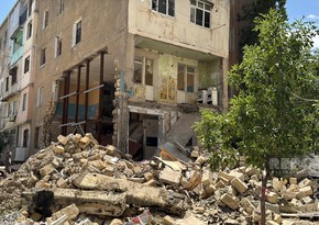 В Сумгайыте начался снос здания, где произошел взрыв, унесший жизни двух человек