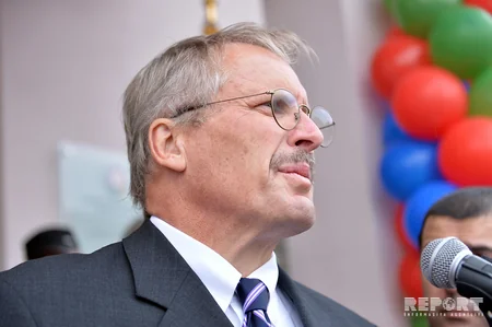 US build a new school for IDPs from Lachin district of Azerbaijan