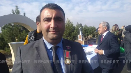 Tərtərdə Vətən müharibəsi şəhidlərinin xatirə bulağının açılışı olub